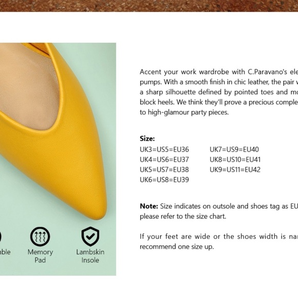- C. Paravano Low Heel Shoes for Women I Pumps! - Picture 2 of 8